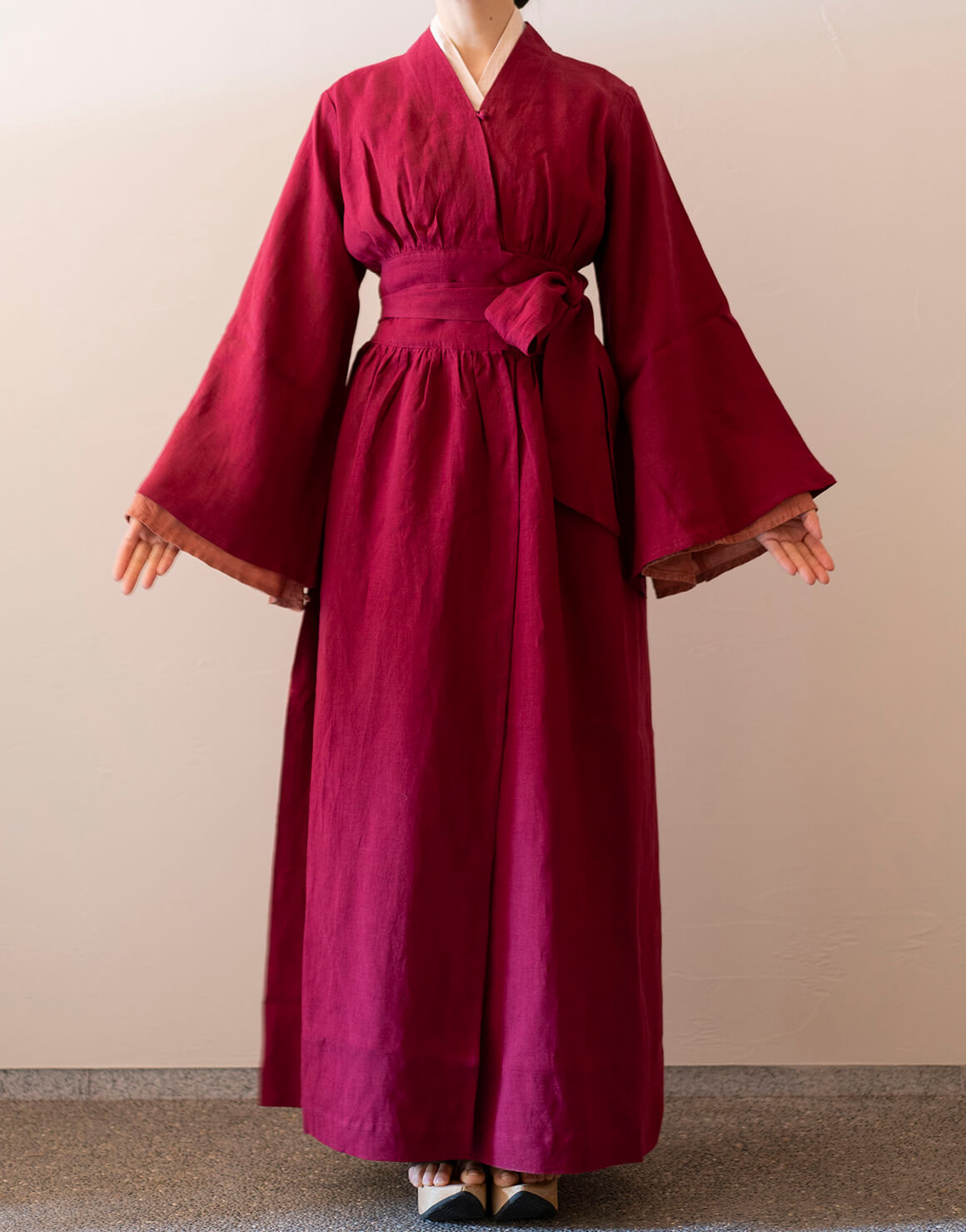 五十鈴あはせドレス 外着 蘇芳