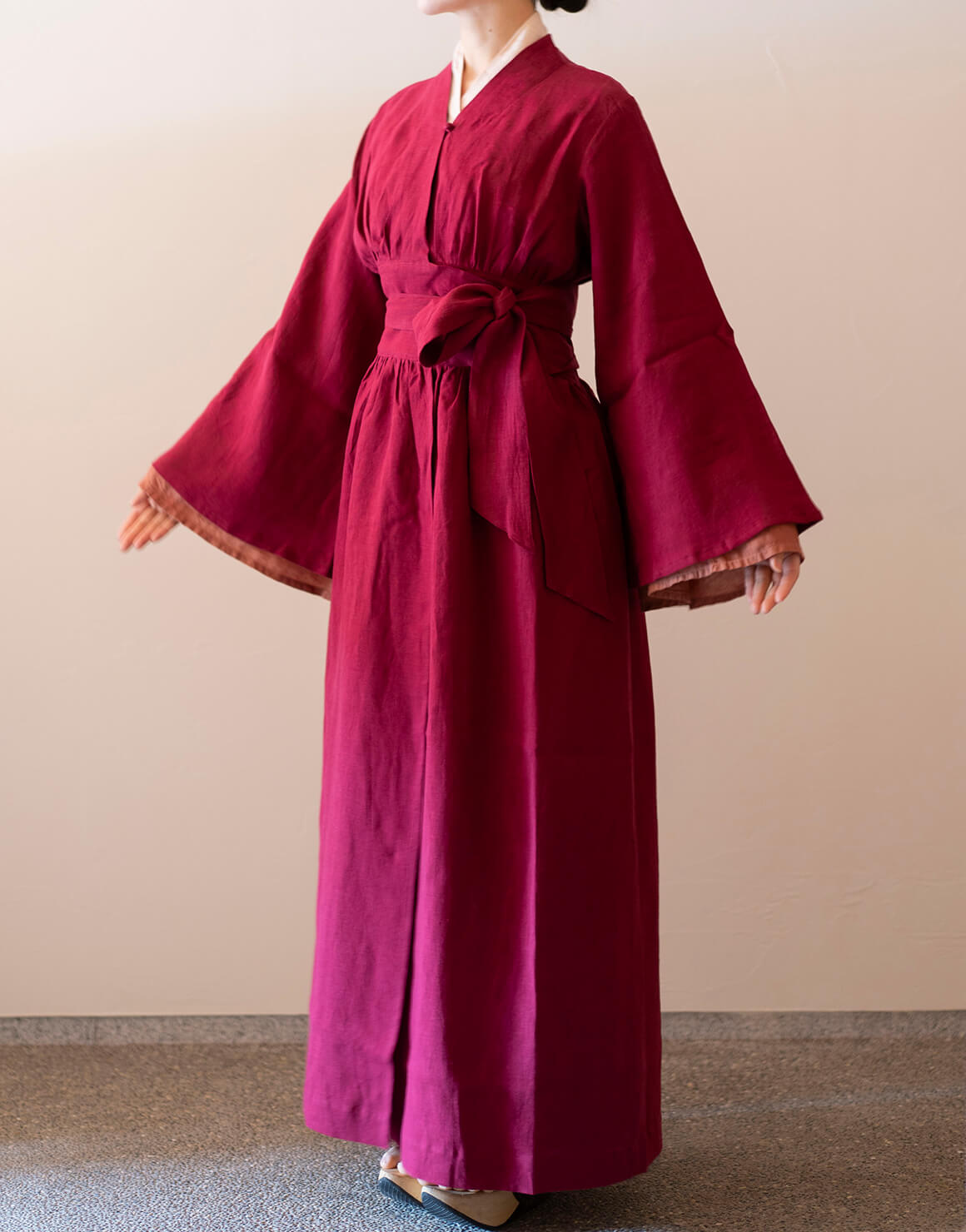 五十鈴あはせドレス 外着 蘇芳