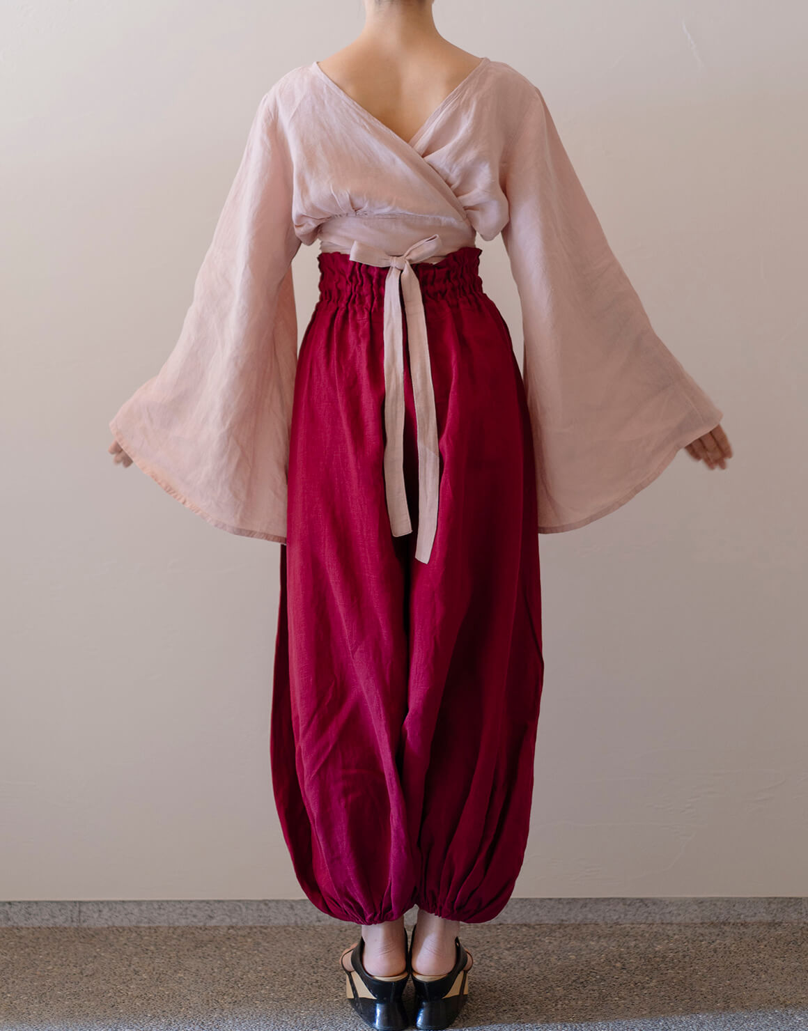 ジャスミンパンツ 蘇芳